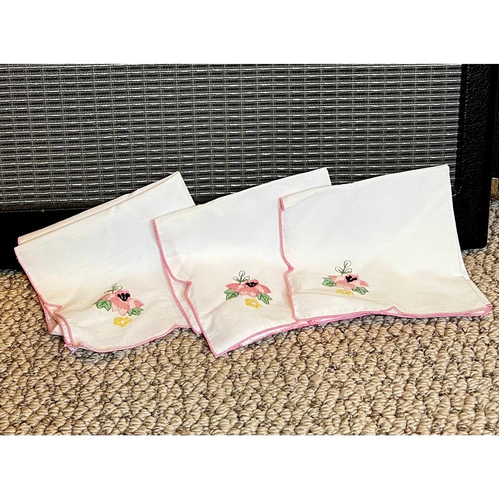 Embroidered Handkerchiefs (set of 3) NWOT